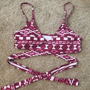 Pattern bikini top